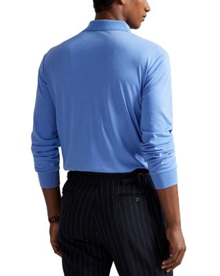 Classic Fit Soft Cotton Long-Sleeve Polo Shirt