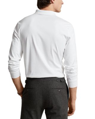 Classic Fit Soft Cotton Long-Sleeve Polo Shirt