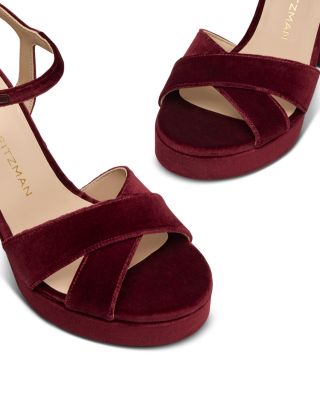 Women's Dayna Velvet Platform Sandals