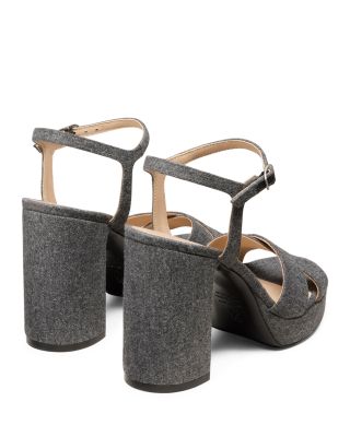 Women's Dayna Velvet Platform Sandals