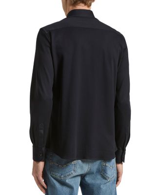 Solid Button Front Shirt