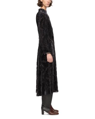 Regine Burnout Velvet Midi Dress
