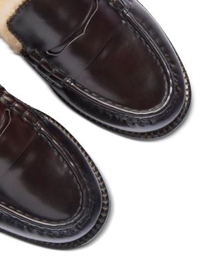 Women's Temi Shearling Lined Mule Flats