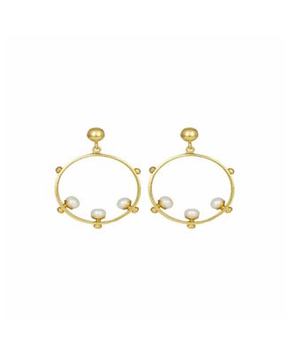 Aristea Bead Hoop Earrings
