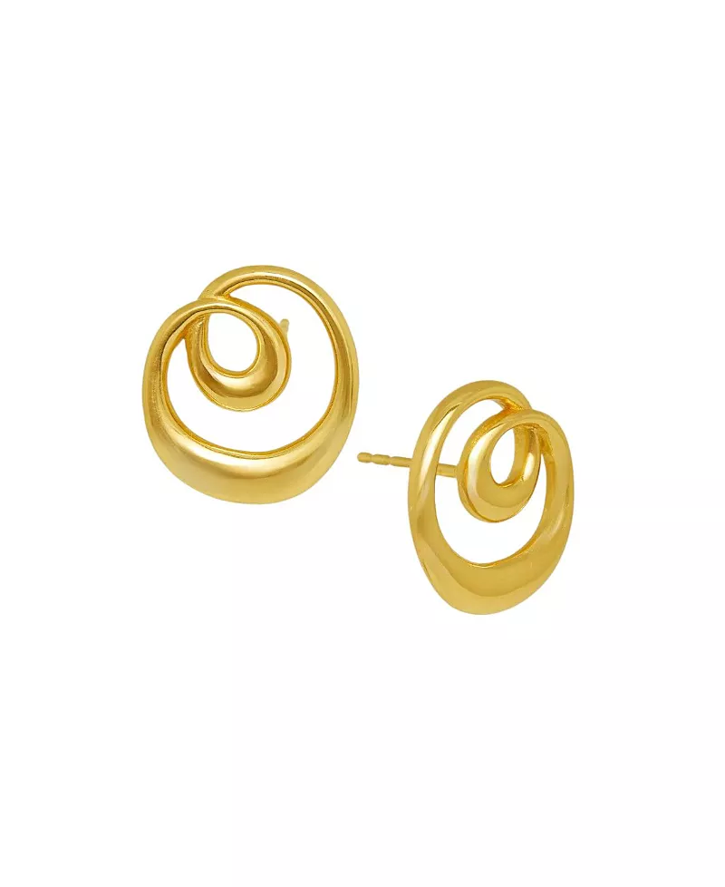 Ottoman Hands Dalia Twist Stud Earrings