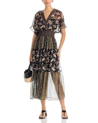 Kimono Short Sleeve Midi Dress