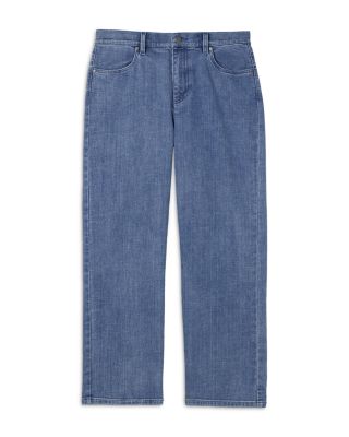 High Rise Straight Ankle Jeans 