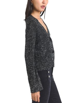 Kalena Sequin Plated Cardigan