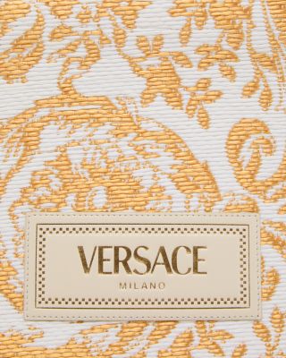 Barocco Athena Raffia Medium Tote Bag