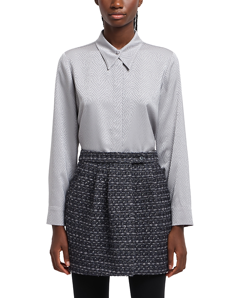 Emporio Armani Chevron Print Shirt