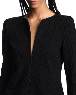 Zipper Front Blazer