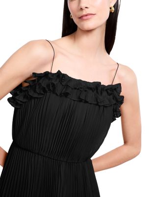 Shirring Ruffle Gown