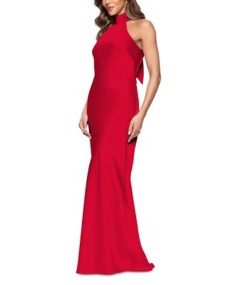 Sleeveless Satin Gown - Exclusive