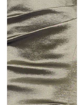 Asymmetric Cap Sleeve Gown - Exclusive