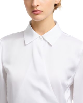 Satin Wrap Shirt