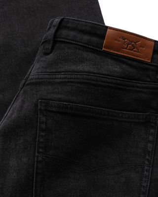 Lyell Straight Fit Jeans in Used Black 