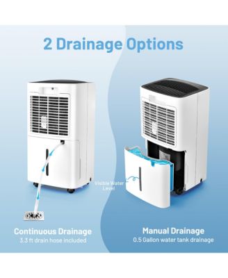  24 Pints 1500 Sq. Ft Portable Dehumidifier For Medium To Large Spaces