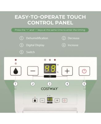  32 Pint Portable Dehumidifier with 3 Modes & 24H Timer
