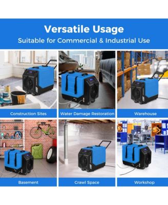 190 PPD Commercial Dehumidifier Rotational Molded Industrial Dehumidifier with Pump