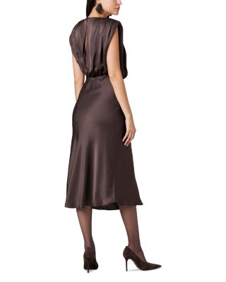 Floral Blouson Midi Dress