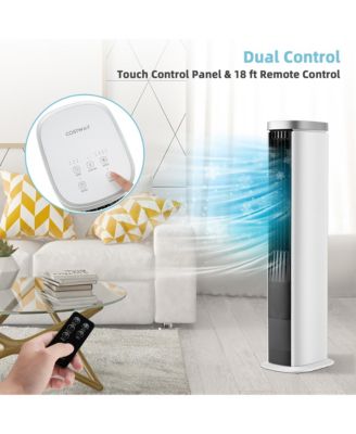 3-In-1 Portable Evaporative Air Cooler 40'' Bladeless Cooling Tower Fan with Timer