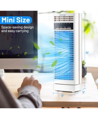 14'' Mini Oscillating Tower Fan Electric Desk Fan with 3 Speed & Timer