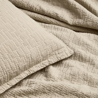 Textured Italian Matelasse King Sham Set