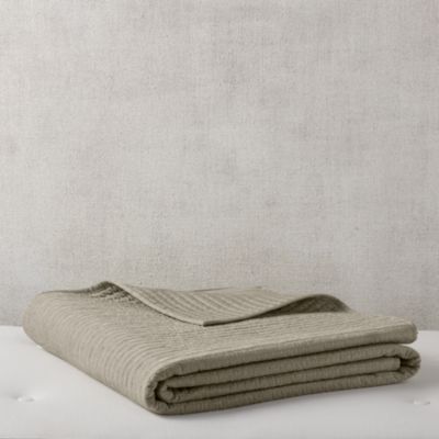 Hudson Park Collection - Channel Stitch Coverlet, King - Exclusive