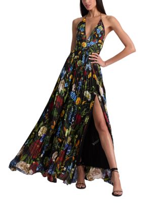 Hannah Pleated Maxi Dress