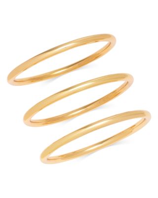 Thin Bangle Bracelets, Set of 3 - Exclusive