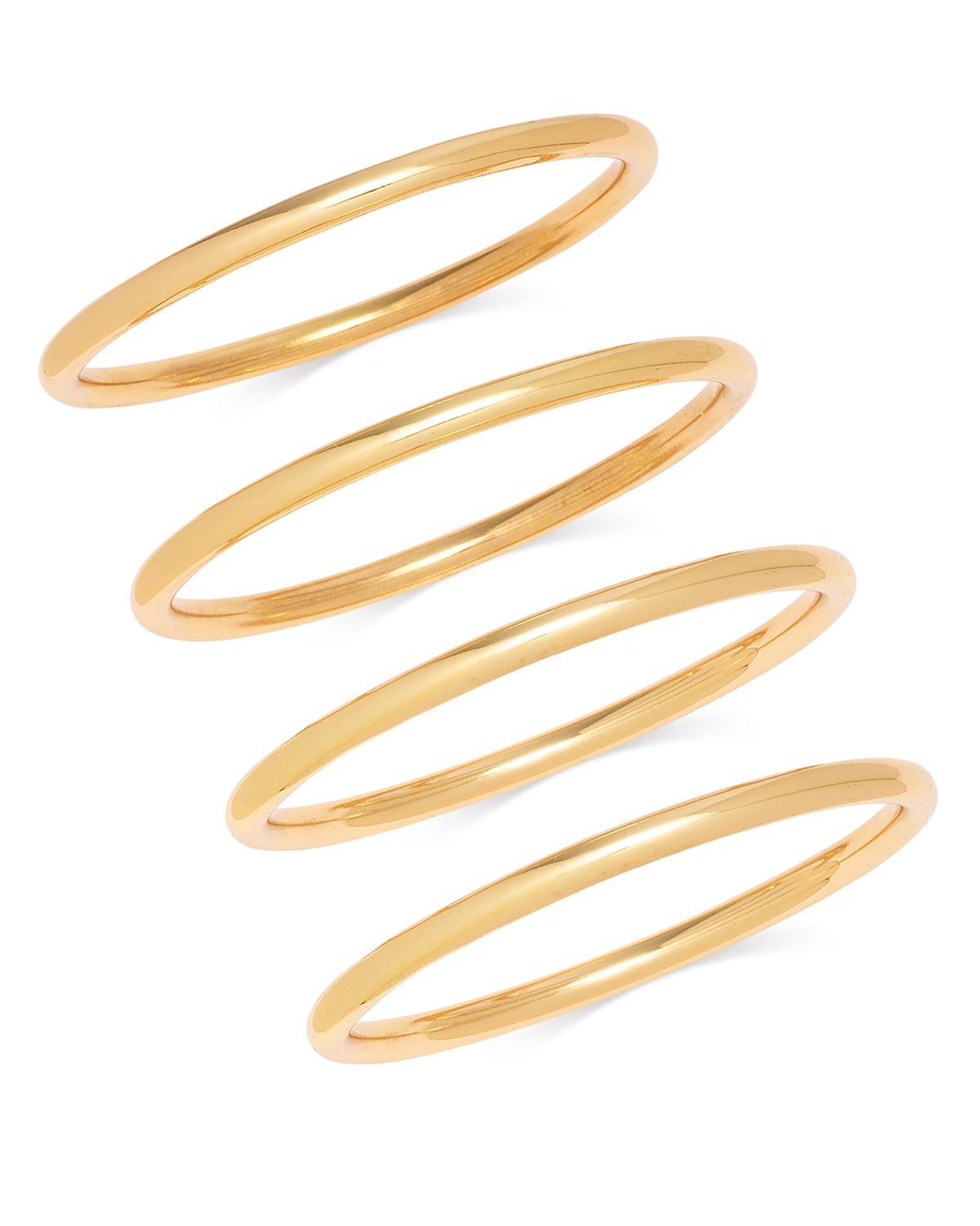Aqua Thin Bangle Bracelets, Set of 3 - Exclusive