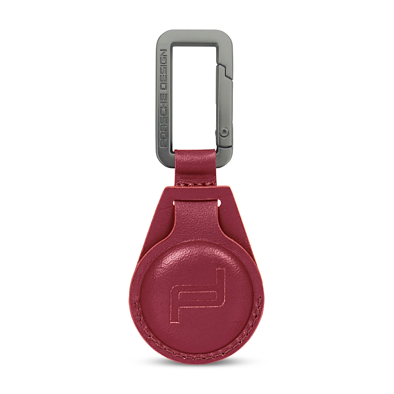 Porsche Design Leather Key Ring Tracker In Red
