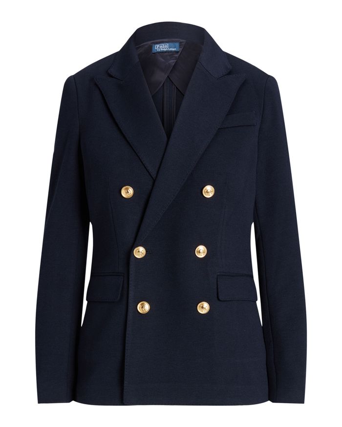 Knit Double Breasted Blazer