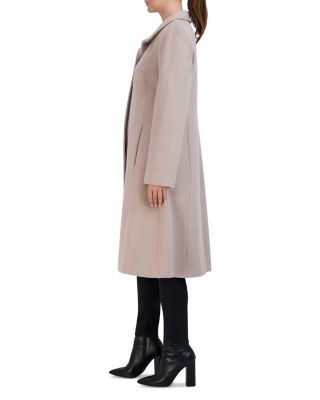 Button Front Flared Coat
