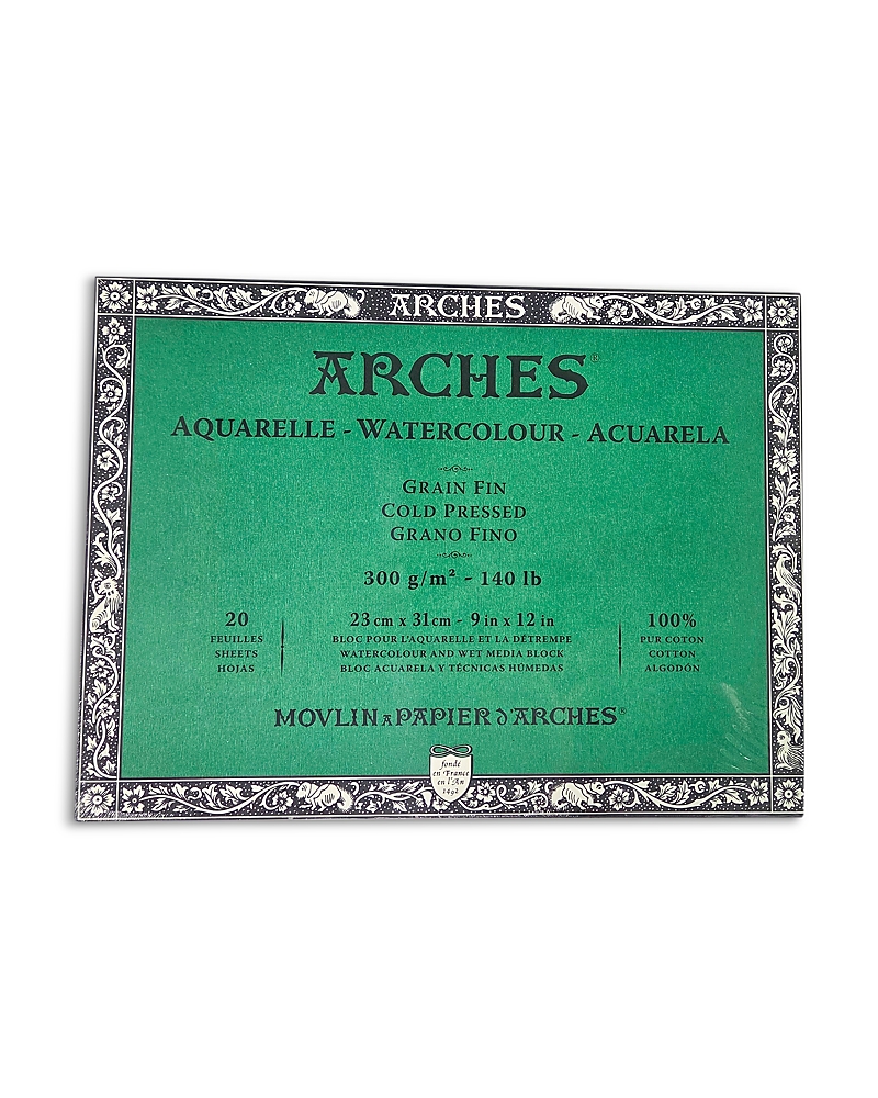 Arches Cold-pressed Watercolor Block Paper In Multi