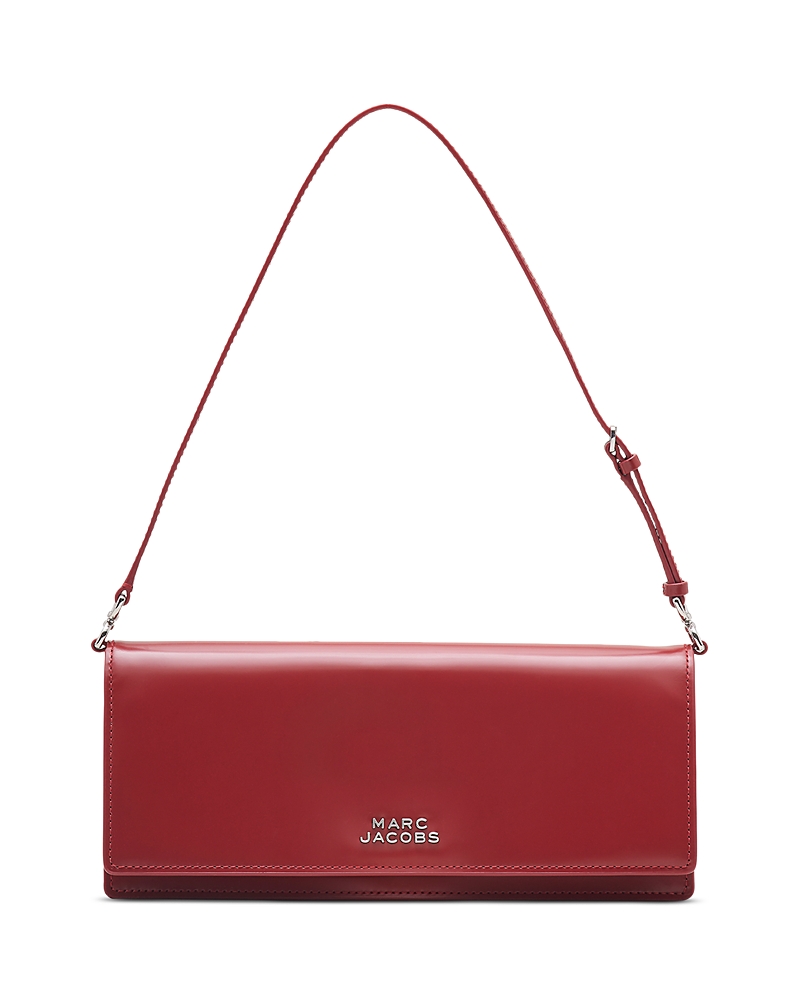 Marc Jacobs The Mirror Leather Shoulder Bag In Red
