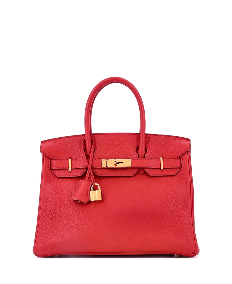 Pre-owned Pre-owned Hermes Hermes Birkin 30 Handbag Red Togo With Gold Hardware