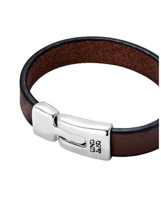 Leather Sterling Bracelet