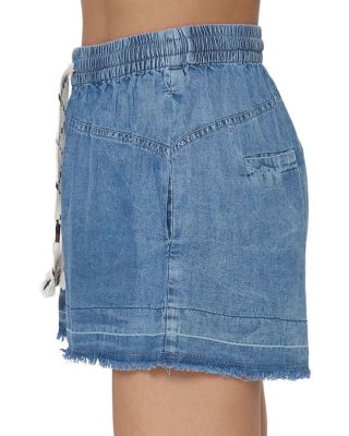  Women's Celine Mid Rise Drawstring Shorts