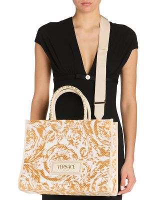 Barocco Athena Raffia Medium Tote Bag