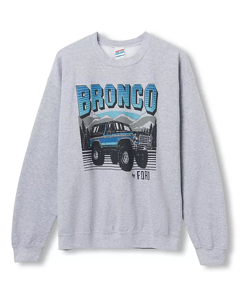Junk Food Clothing Unisex Bronco By Ford Flea Market Fleece Sweatshirt