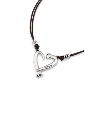  Dual Strap Heart Pendant Necklace