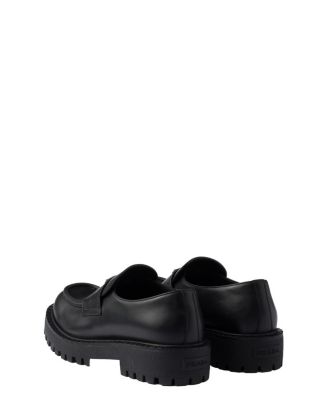  Men's Brushed Leather Loafers