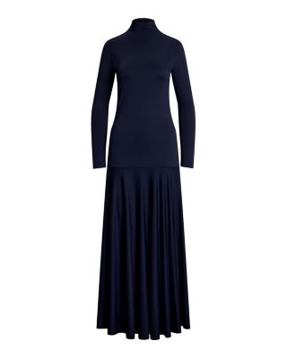 Ponte Turtleneck Maxidress