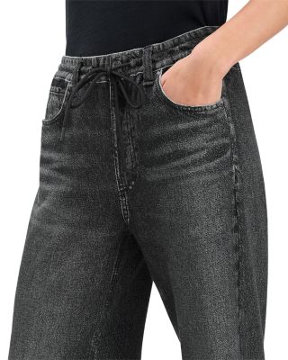 Mirarmar Cotton Terry Wide Leg Drawstring Sweatpant Jean