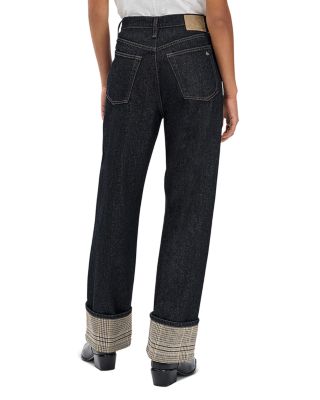 Shea High Rise Ankle Cuffed Jeans in Twilight Rinse Combo