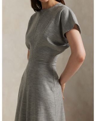 Wool Blend Dolman Dress
