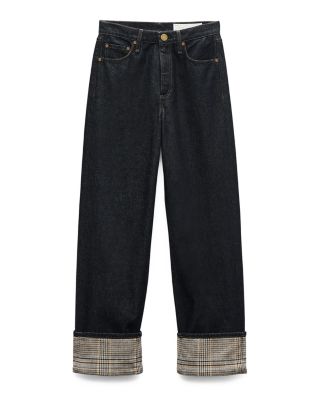 Shea High Rise Ankle Cuffed Jeans in Twilight Rinse Combo