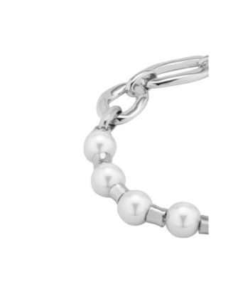 Link & Pearl Combo Bracelet