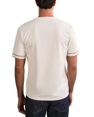 Oscar Piped Textured Crewneck Tee  